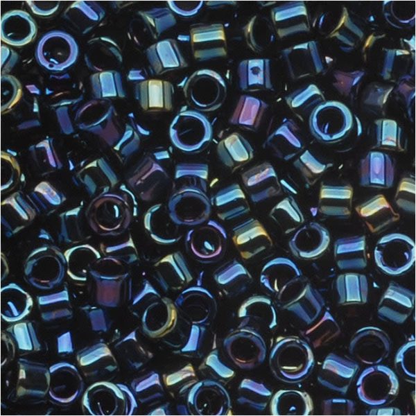 Miyuki Delica Seed Beads, 10 0 Size, Blue Iris DBM0002 (7.2 Grams) Cheap