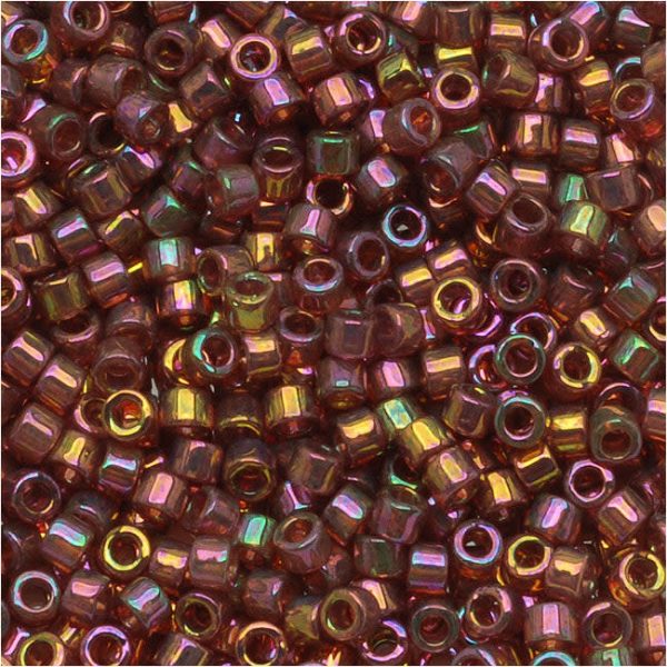 Miyuki Delica Seed Beads, 10 0 Size, Red Gold Luster DBM0103 (7.2 Grams) For Discount - Image 2
