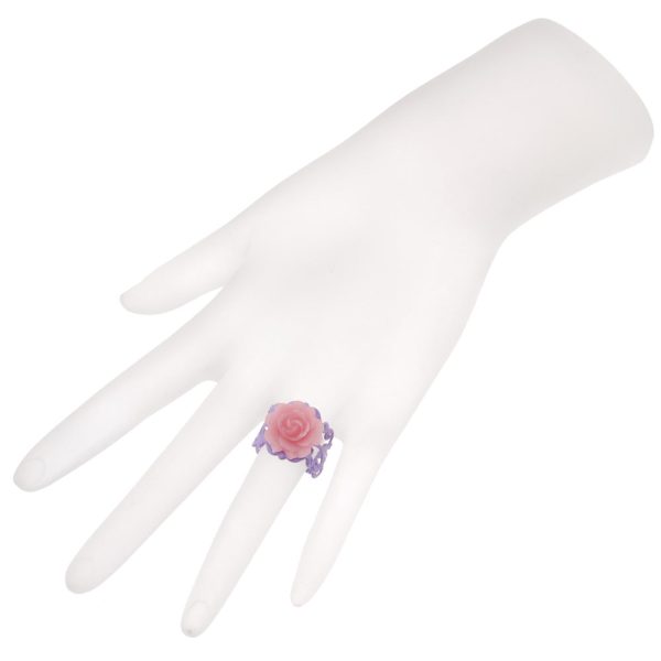 Retired - Lilac and Pink Love in Bloom Ring For Cheap - Image 3
