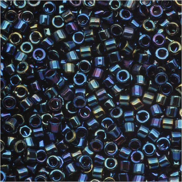 Miyuki Delica Seed Beads, 10 0 Size, Blue Iris DBM0002 (7.2 Grams) Cheap - Image 2