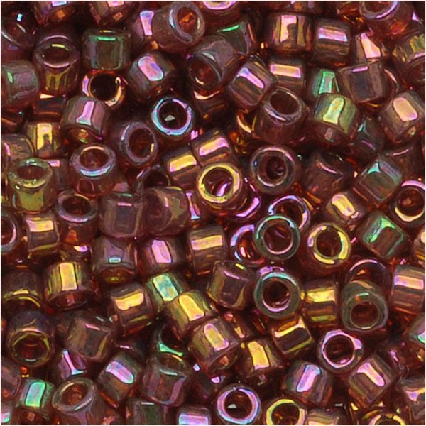 Miyuki Delica Seed Beads, 10 0 Size, Red Gold Luster DBM0103 (7.2 Grams) For Discount