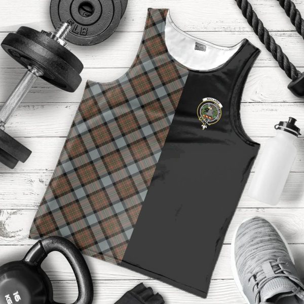 MacLaren Weathered Tartan Crest Men s Tank Top - Cross Style Supply