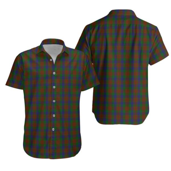 Dorward Dogwood Tartan Hawaiian Shirt Fashion
