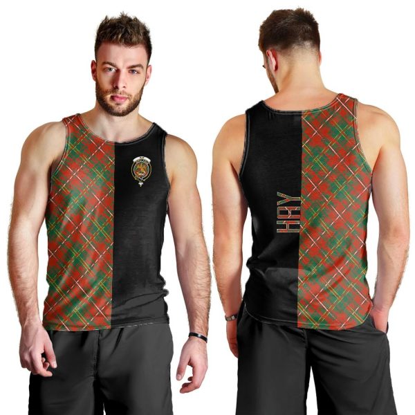 Hay Ancient Tartan Crest Men s Tank Top - Cross Style For Cheap - Image 2