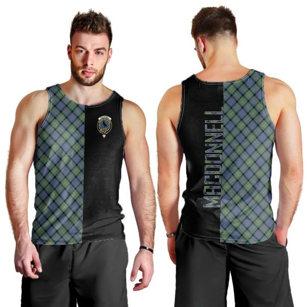 MacDonnell of Glengarry Ancient Tartan Crest Men s Tank Top - Cross Style For Cheap - Image 2