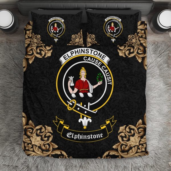 Elphinstone Crest Black Bedding Set Supply