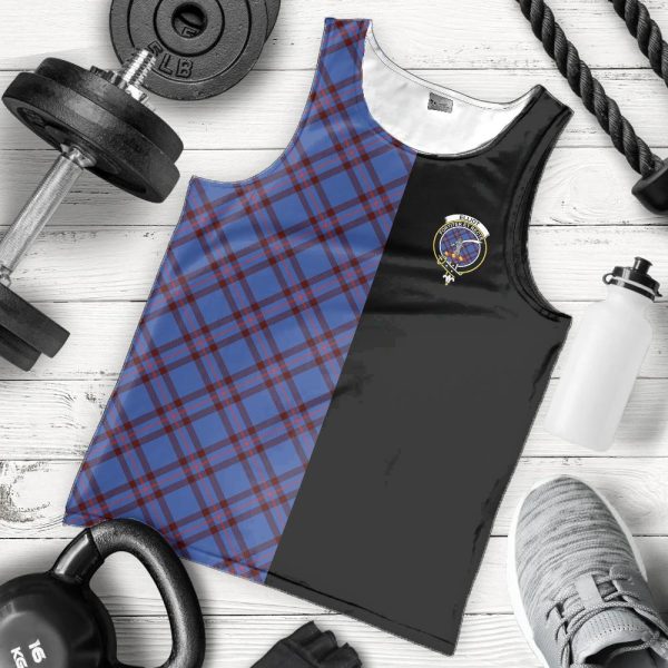 Elliot Modern Tartan Crest Men s Tank Top - Cross Style Sale