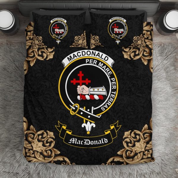 MacDonald (of Sleat) Crest Black Bedding Set on Sale