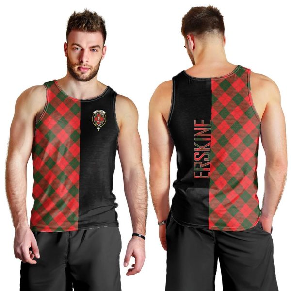 Erskine Modern Tartan Crest Men s Tank Top - Cross Style Cheap - Image 2