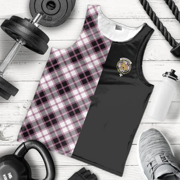 MacPherson Hunting Modern Tartan Crest Men s Tank Top - Cross Style Fashion