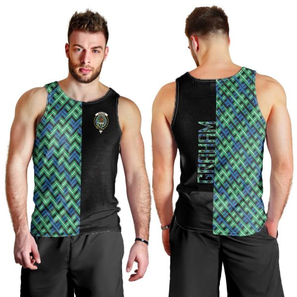 Graham of Montrose Ancient Tartan Crest Men s Tank Top - Cross Style Cheap - Image 2