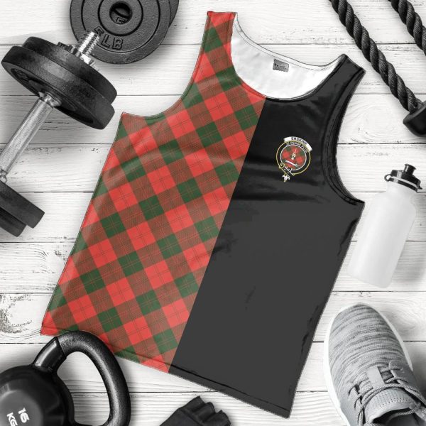 Erskine Modern Tartan Crest Men s Tank Top - Cross Style Cheap