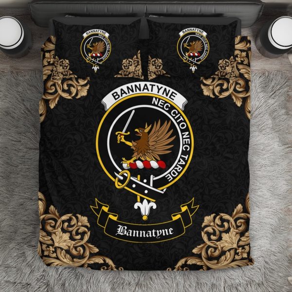 Bannatyne Crest Black Bedding Set For Discount