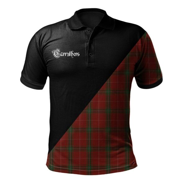 Carruthers Modern Tartan Official Crest - Military Polo Shirt For Sale