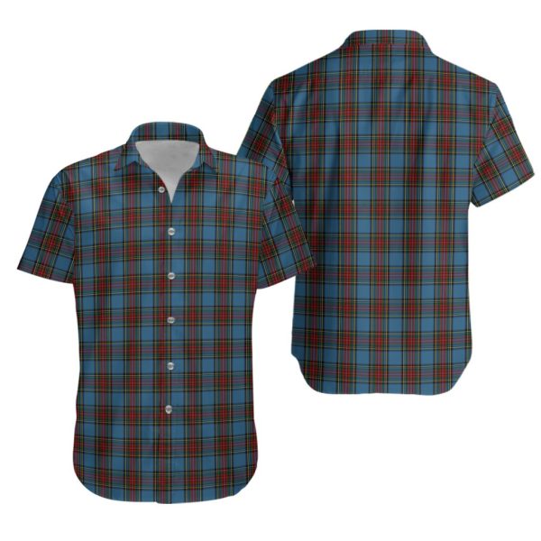 Stewart Royal Blue Tartan Hawaiian Shirt Online
