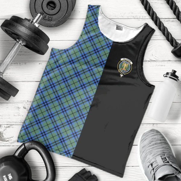 Falconer Tartan Crest Men s Tank Top - Cross Style Online Hot Sale