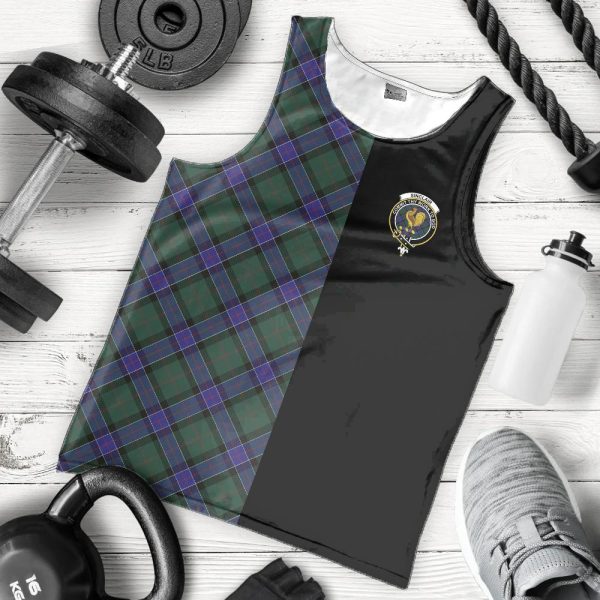 Sinclair Hunting Modern Tartan Crest Men s Tank Top - Cross Style Online Hot Sale