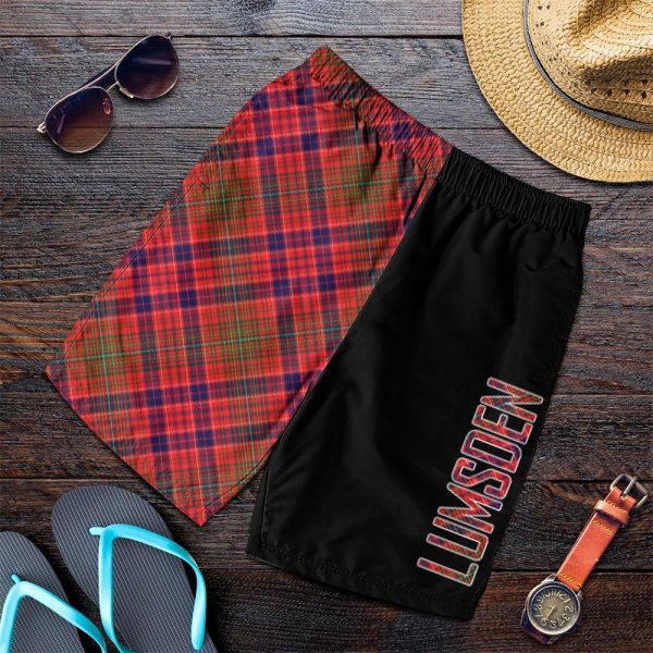 Lumsden Modern Tartan Crest Men s Short - Cross Style Online Sale