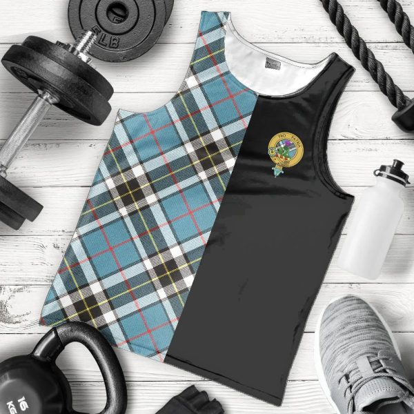 Thomson Tartan Crest Men s Tank Top - Cross Style Sale
