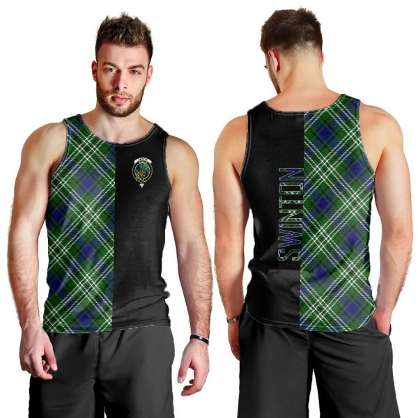 Swinton Tartan Crest Men s Tank Top - Cross Style Online Hot Sale - Image 2