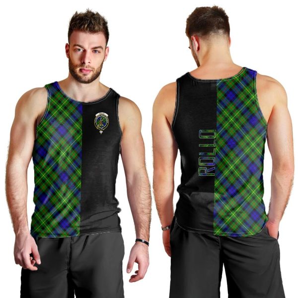 Rollo Modern Tartan Crest Men s Tank Top - Cross Style Discount - Image 2