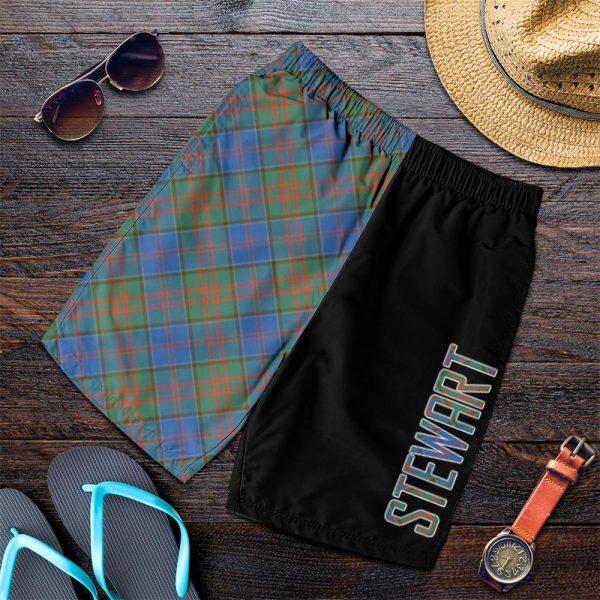 Stewart of Appin Hunting Ancient Tartan Crest Men s Short - Cross Style Online now