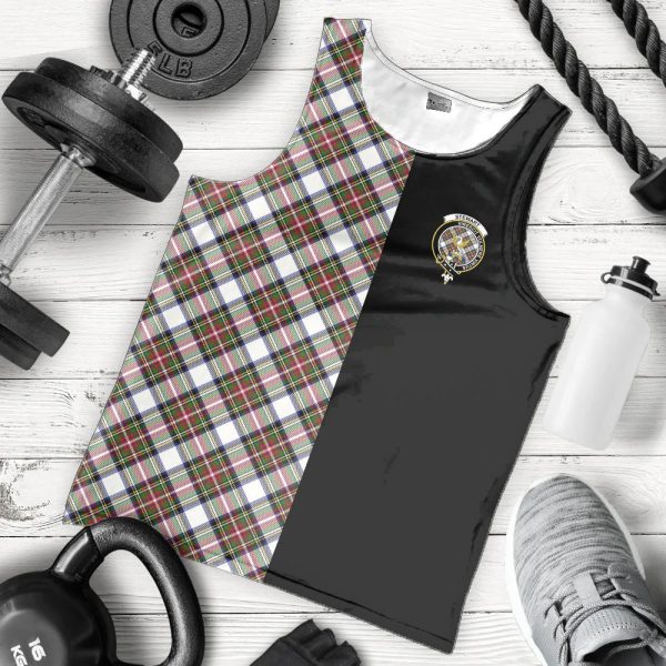Stewart Dress Modern Tartan Crest Men s Tank Top - Cross Style Online now