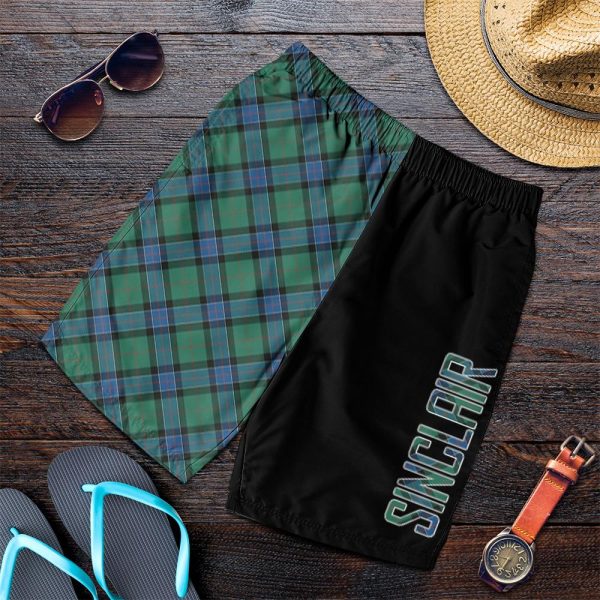 Sinclair Hunting Ancient Tartan Crest Men s Short - Cross Style For Cheap