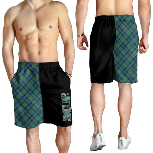 Sinclair Hunting Ancient Tartan Crest Men s Short - Cross Style For Cheap - Image 2
