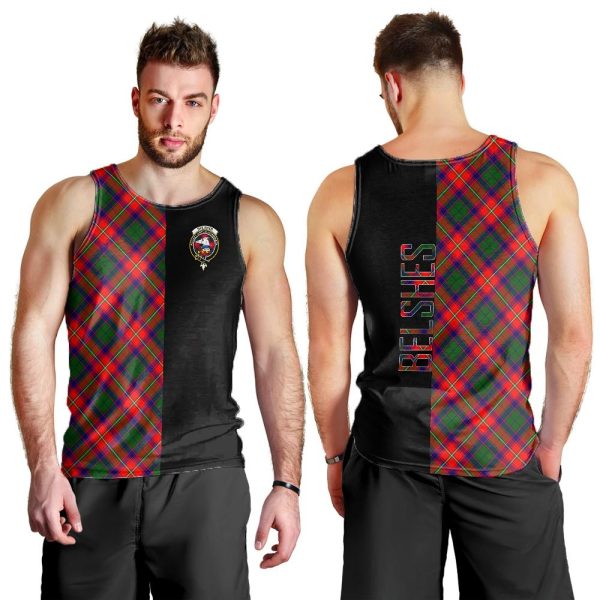 Belshes Tartan Crest Men s Tank Top - Cross Style For Cheap - Image 2