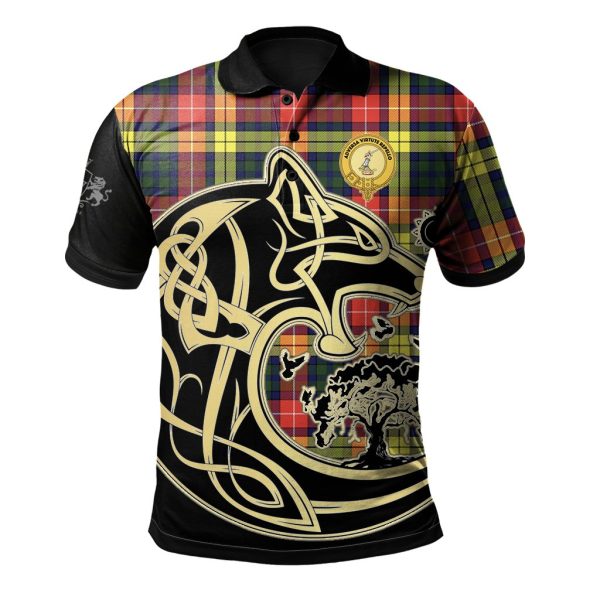 Dewar Tartan Polo Shirt Viking Wolf Hot on Sale
