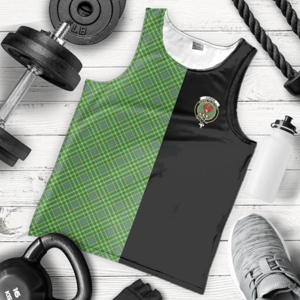 Currie Tartan Crest Men s Tank Top - Cross Style Supply